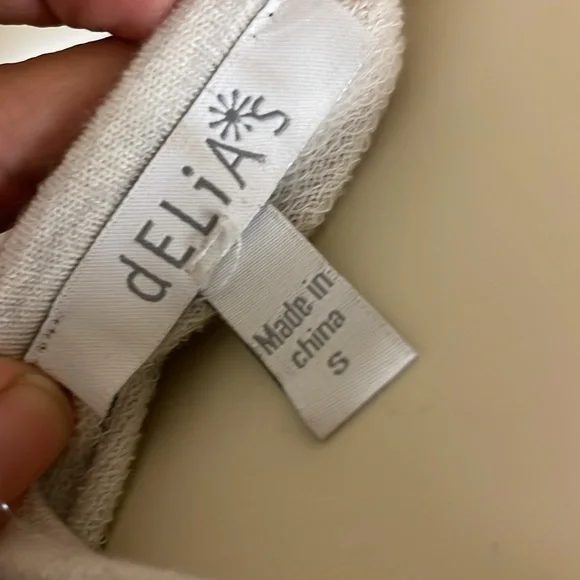 dELiA*s Cream Textured Dress Size Small - Picture 3 of 5